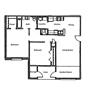 2 Bedroom 1 Bath