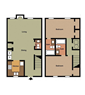2 BR 2.5 Bath TH