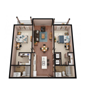 2 Bedroom, 2 Bath Large Blvd